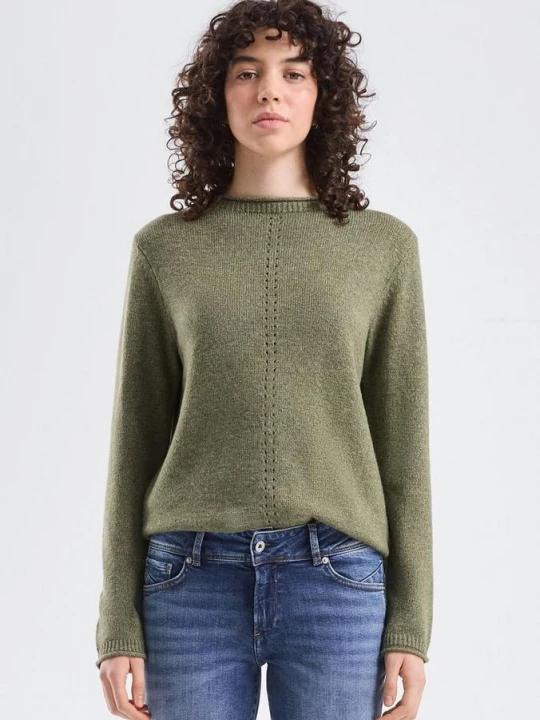 Foto van product Gevlekte trui QS groen
