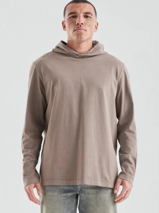 Foto van product Gewassen hoodie QS bruin