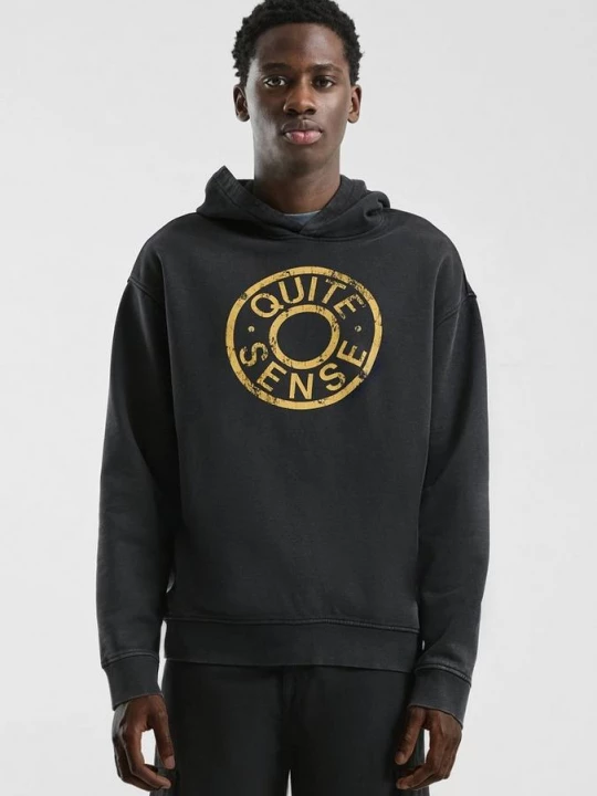 Foto van product Gewassen hoodie QS zwart