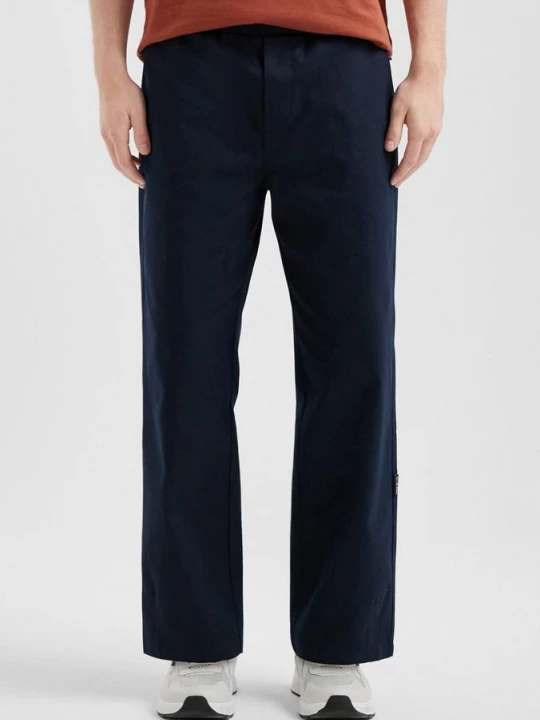 Foto van product Gewassen joggers van zware twill QS blauw