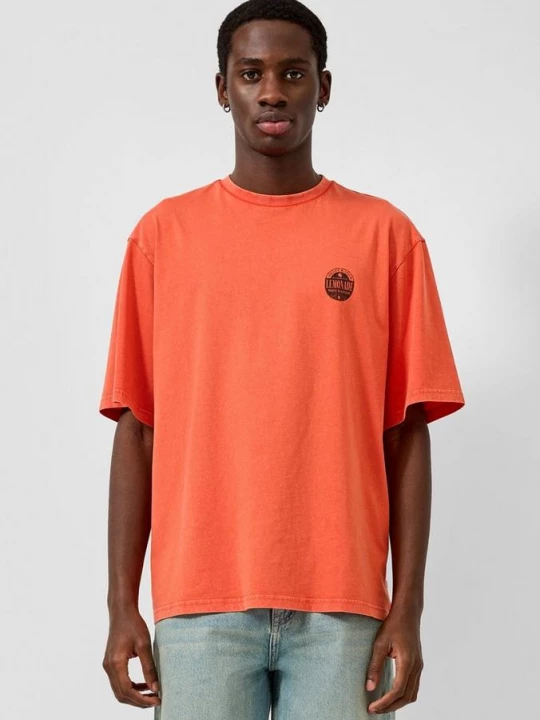 Foto van product Gewassen T-shirt in een ontspannen pasvorm QS