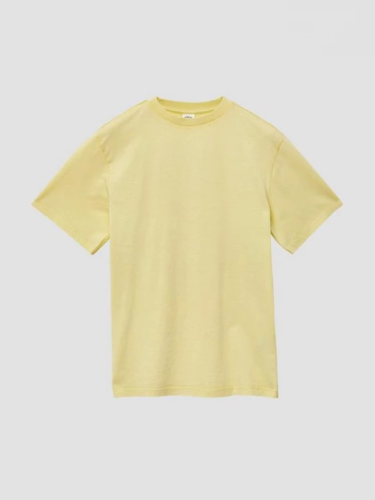 Foto van product Gewassen T-shirt met print op de achterkant s.Oliver geel