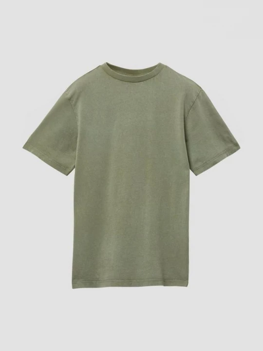 Foto van product Gewassen T-shirt met print op de achterkant s.Oliver olijfgroen