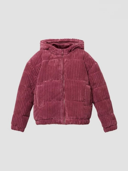 Foto van product Gewatteerd corduroy jack met capuchon s.Oliver roze