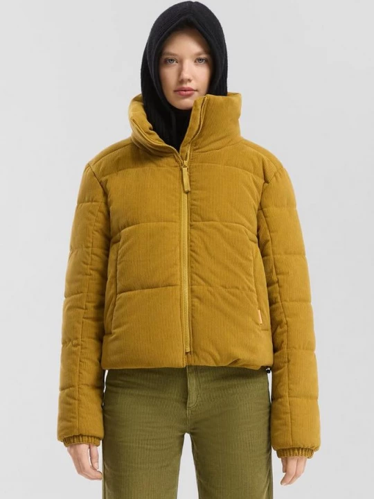 Foto van product Gewatteerd corduroy jack QS geel