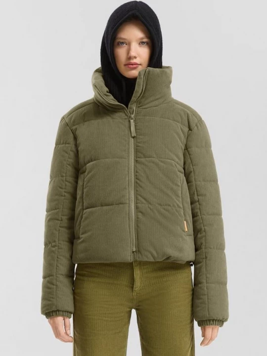 Foto van product Gewatteerd corduroy jack QS olijfgroen
