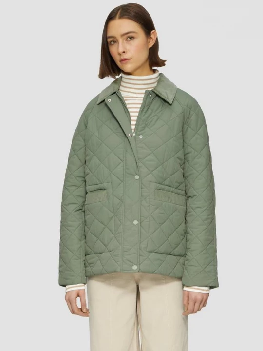 Foto van product Gewatteerd jack met corduroy details s.Oliver groen