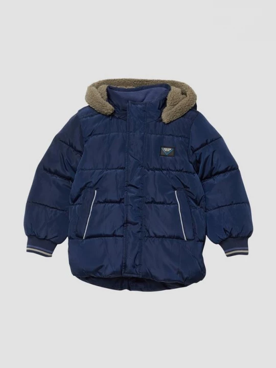 Foto van product Gewatteerd jack met fleece voering en capuchon s.Oliver blauw