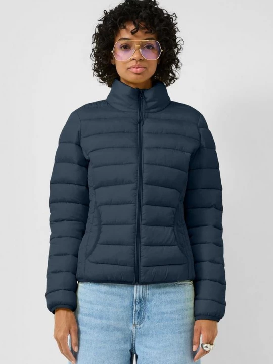 Foto van product Gewatteerd jack met opstaande kraag QS blauw
