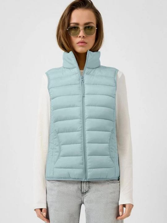 Foto van product Gewatteerd vest met opstaande kraag QS