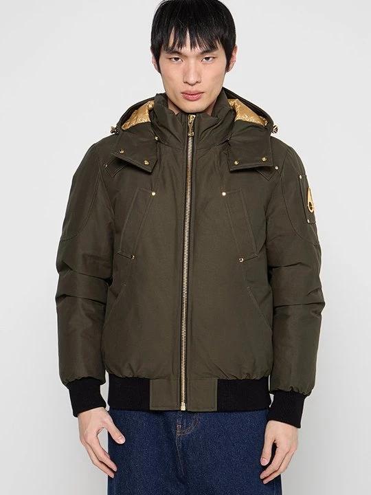 Foto van product Gewatteerde jas Moose Knuckles olijfgroen