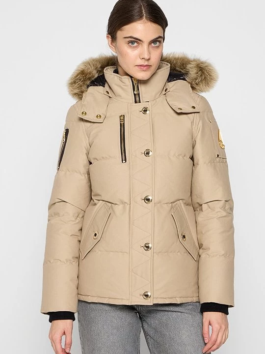 Foto van product Gewatteerde jas Moose Knuckles zandkleur