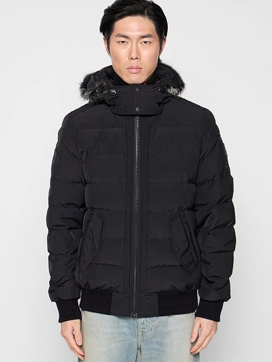 Foto van product Gewatteerde jas Moose Knuckles zwart