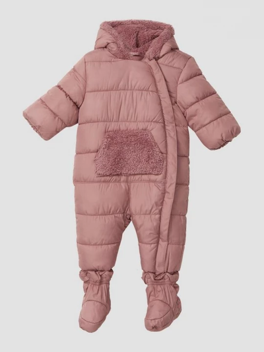 Foto van product Gewatteerde unisex overall met capuchon s.Oliver roze
