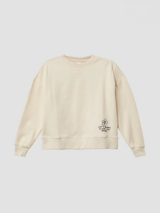 Foto van product Gezellig oversized sweatshirt met subtiele print s.Oliver beżowy