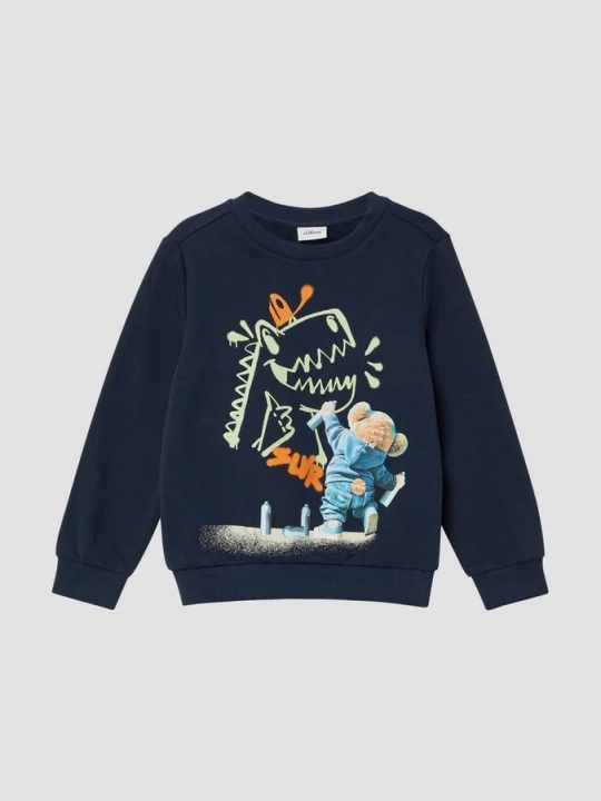 Foto van product Gezellig sweatshirt met fotoprint s.Oliver blauw