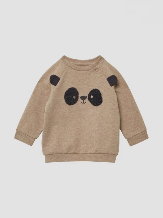 Foto van product Gezellig sweatshirt met panda-illustratie s.Oliver bruin