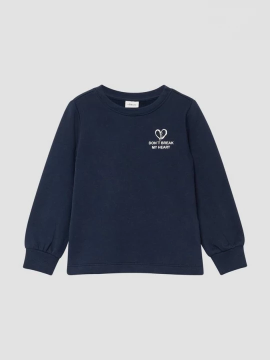 Foto van product Gezellig sweatshirt met print op de rug s.Oliver blauw