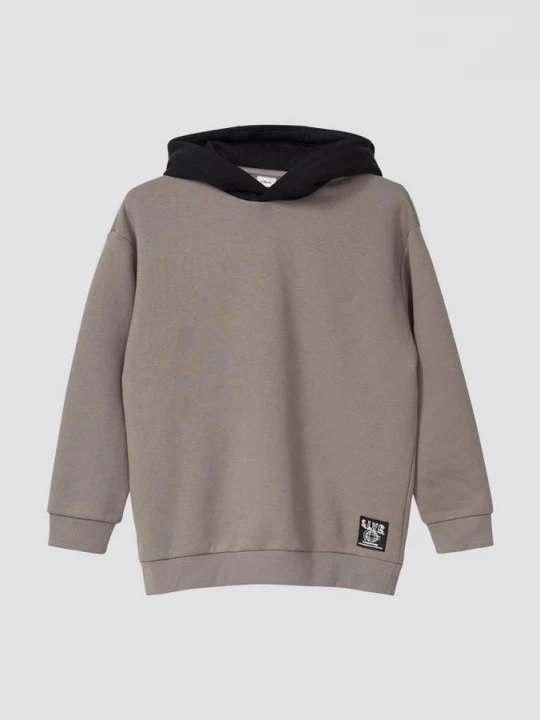 Foto van product Gezellige hoodie met rugprint s.Oliver grijs