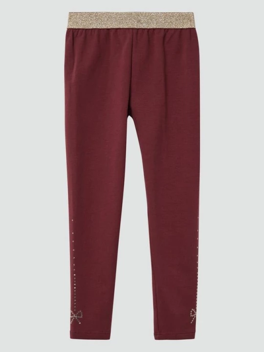 Foto van product Gezellige legging met glitter tailleband en artwork s.Oliver rood