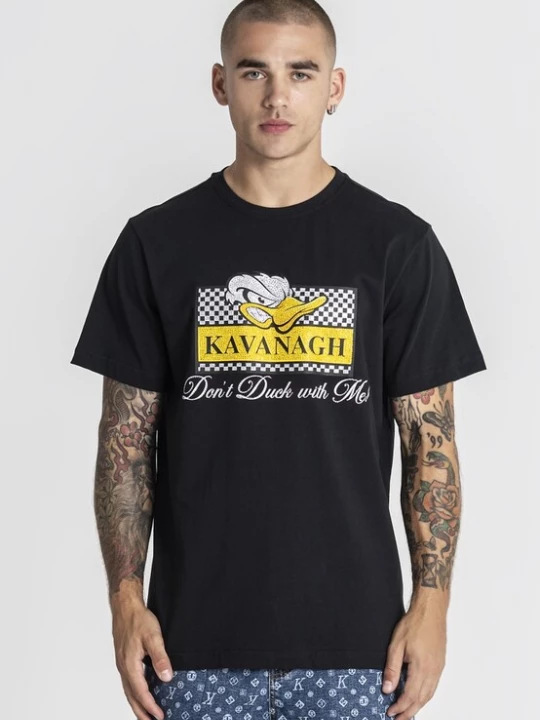 Foto van product Gianni Kavanagh Shirt 'Grumpy Duck' geel / zwart / wit