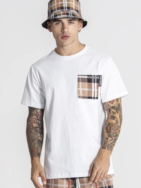 Foto van product Gianni Kavanagh Shirt lichtbruin / donkerbruin / wit