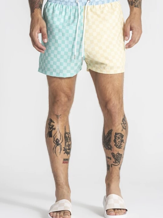 Foto van product Gianni Kavanagh Zwemshorts 'Dreamy' turquoise / lichtblauw / lichtgeel / wit