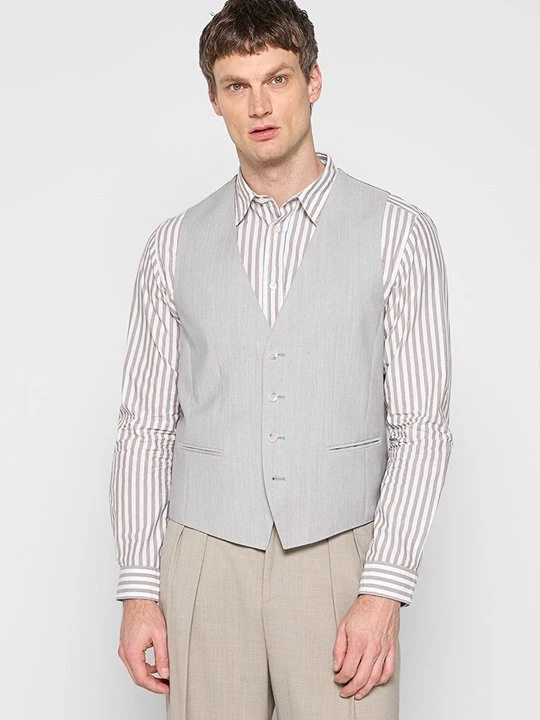 Foto van product Gilet Boss lichtgrijs