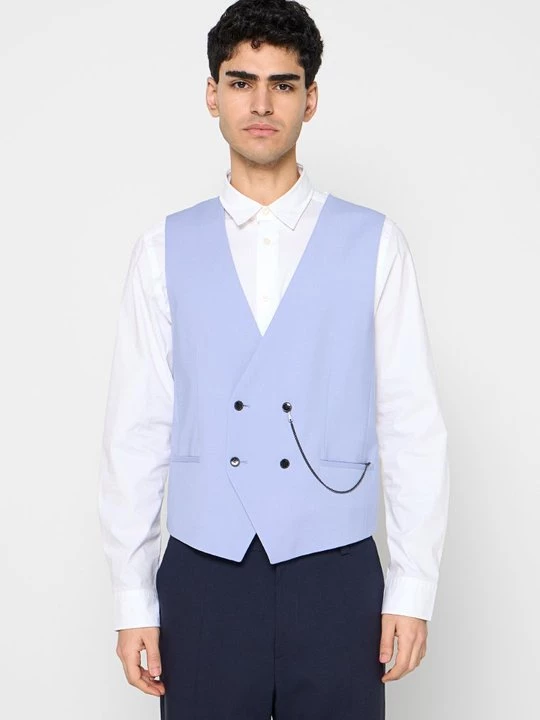 Foto van product Gilet Hugo lichtblauw