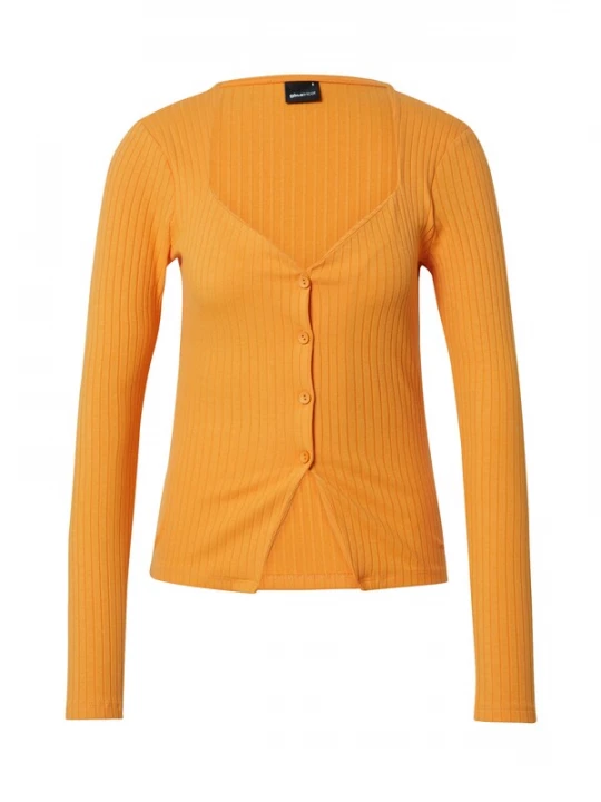 Foto van product Gina Tricot Gebreid vest lichtoranje