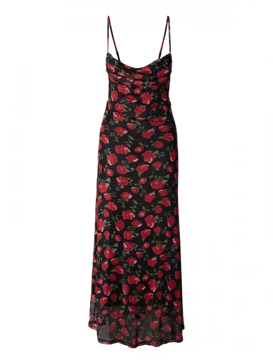 Foto van product Gina Tricot Jurk spar / bordeaux / zwart