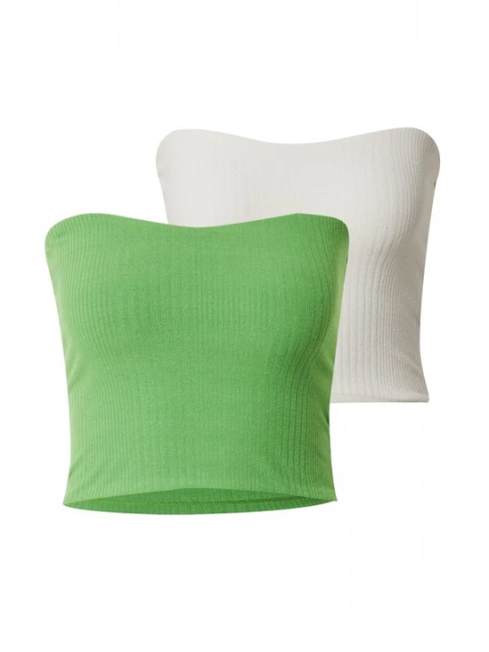 Foto van product Gina Tricot Top 'Selina' appel / wit