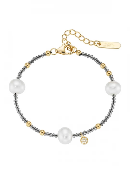 Foto van product Giorgio Martello Milano Armband goud / wit