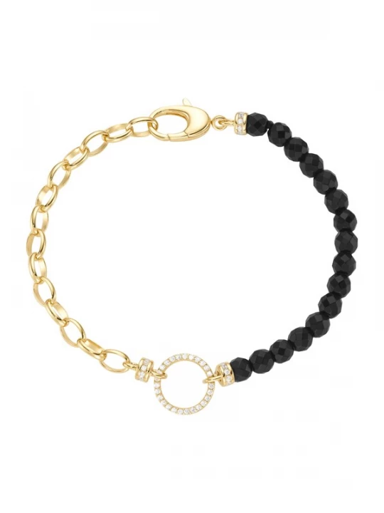 Foto van product Giorgio Martello Milano Armband goud / zwart