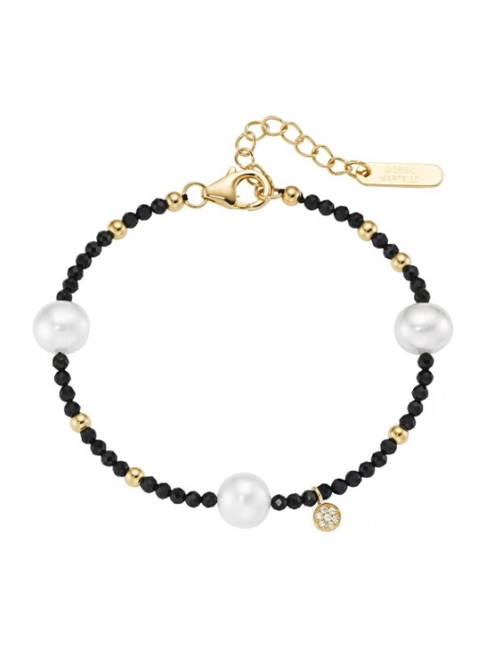 Foto van product Giorgio Martello Milano Armband goud / zwart / wit