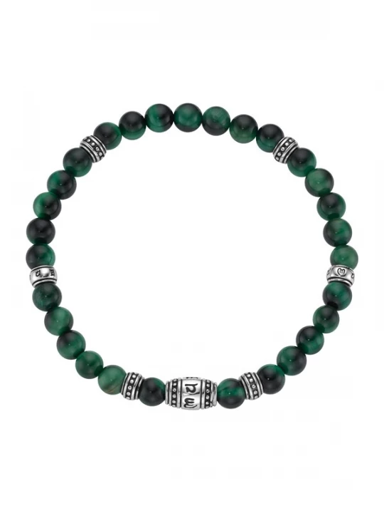 Foto van product Giorgio Martello Milano Armband groen / zilver
