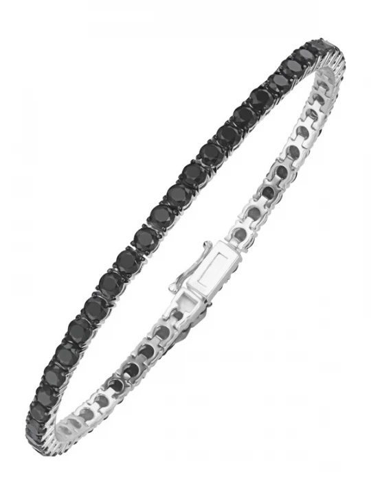 Foto van product Giorgio Martello Milano Armband zwart / zilver