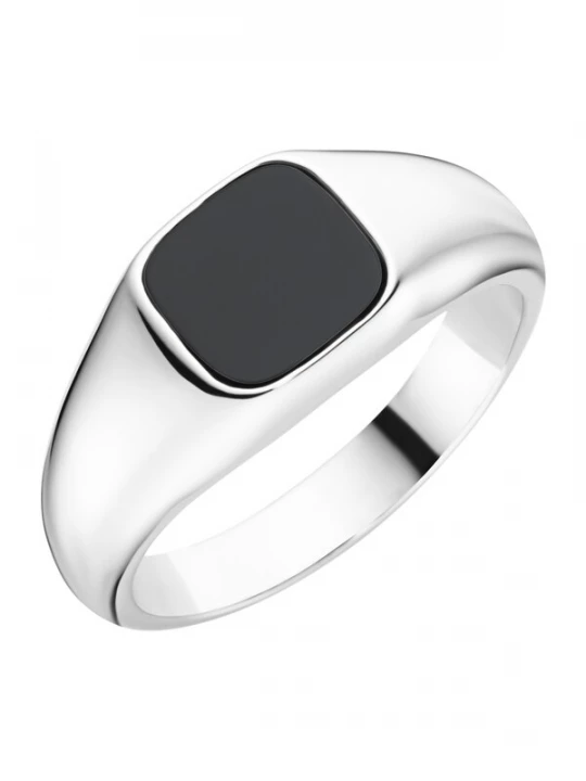Foto van product Giorgio Martello Milano Ring zwart / zilver