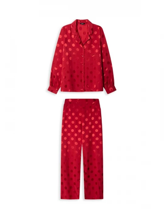 Foto van product Gisela Pyjama grenadine / neonrood