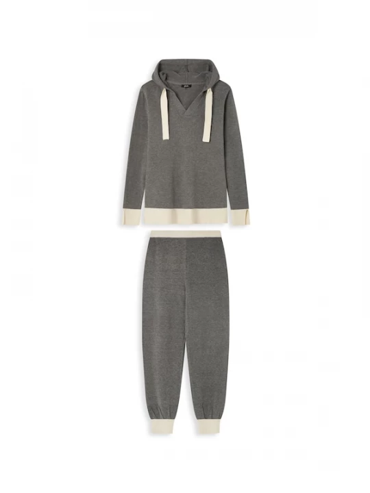 Foto van product Gisela Pyjama grijs / wit
