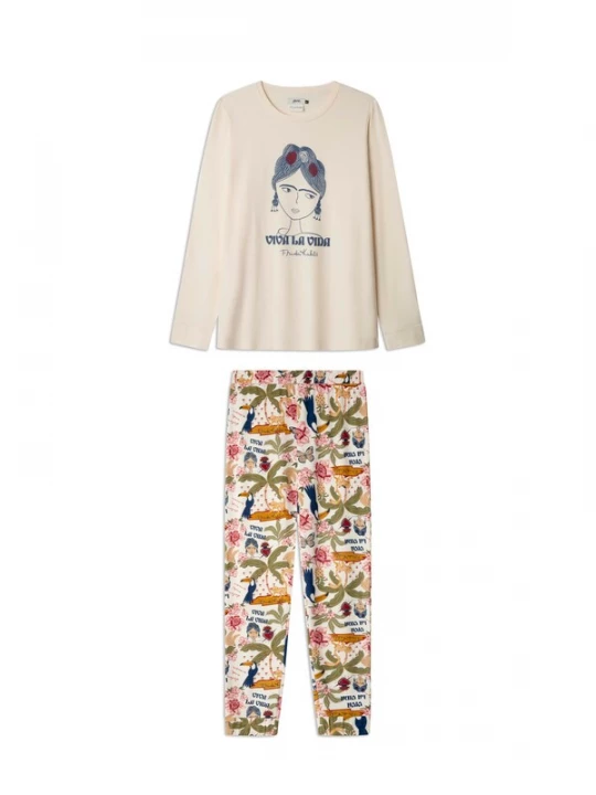 Foto van product Gisela Pyjama marine / offwhite