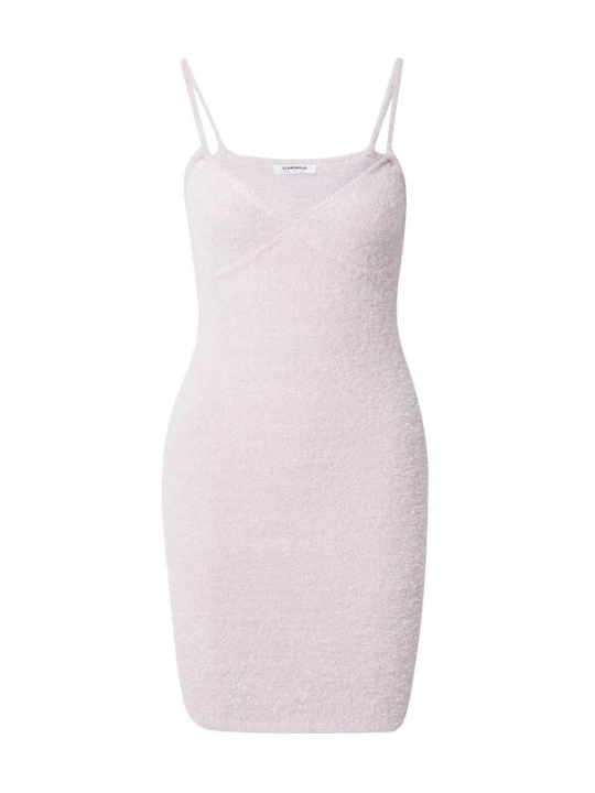 Foto van product GLAMOROUS Gebreide jurk lichtroze / zilver