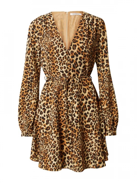 Foto van product GLAMOROUS Jurk beige / bruin / zwart