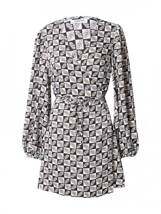 Foto van product GLAMOROUS Jurk geel / zwart / wit