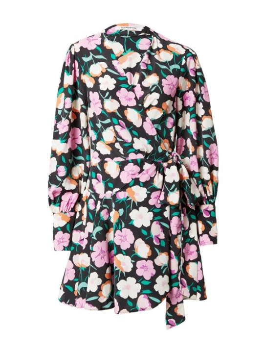Foto van product GLAMOROUS Jurk orchidee / lichtoranje / zwart / eierschaal