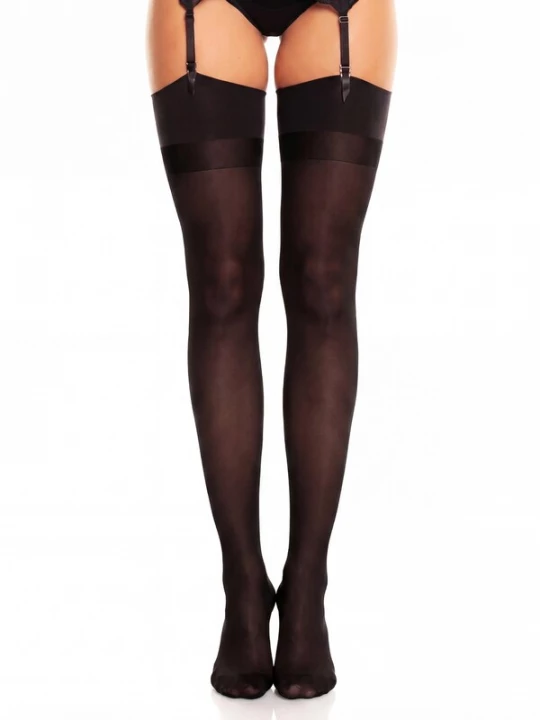Foto van product GLAMORY Kousen 'Noir 60 Microfaser Strapse' zwart