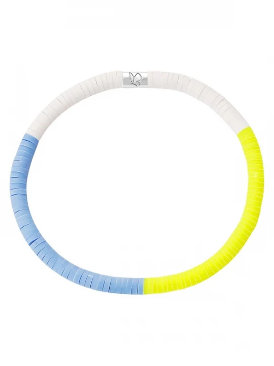 Foto van product Glanzstücke München Armband blauw / geel / zilver