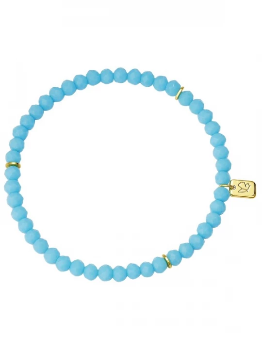 Foto van product Glanzstücke München Armband blauw / goudgeel