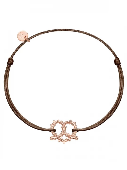 Foto van product Glanzstücke München Armband donkerbruin / rose-goud