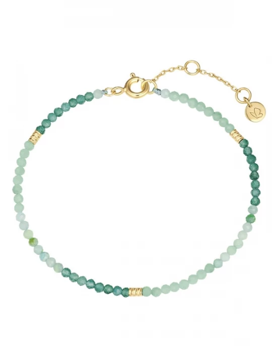 Foto van product Glanzstücke München Armband goudgeel / groen / lichtgroen